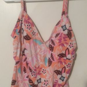 Jantzen 100% polyester Tankini Top Only Size 16